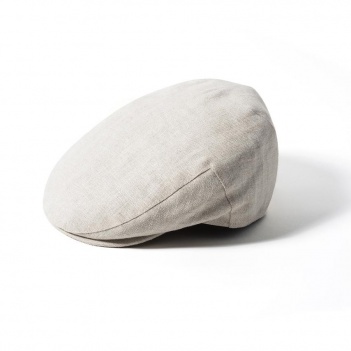 Navy Irish Linen Cap