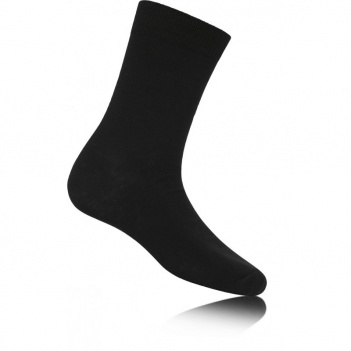 Black cotton ankle socks