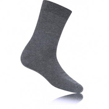 Grey cotton ankle socks