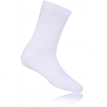 White cotton ankle socks