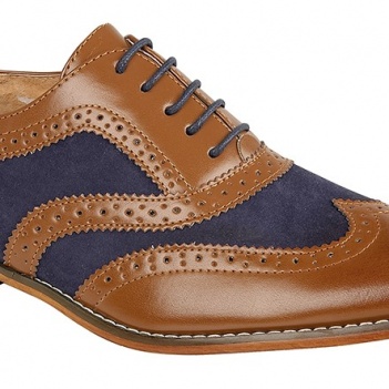 Goor Tan and Navy Brogues