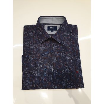 Daniel Grahame Navy Paisley Shirt