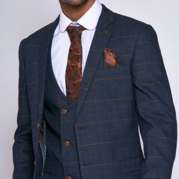 Marc Darcy Jenson Marine Check Slim fit jacket