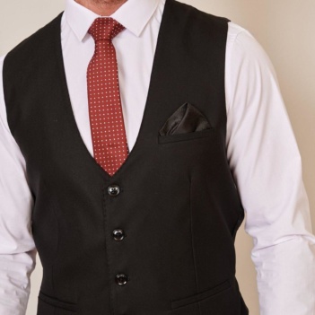 Marc Darcy Black Danny Waistcoat