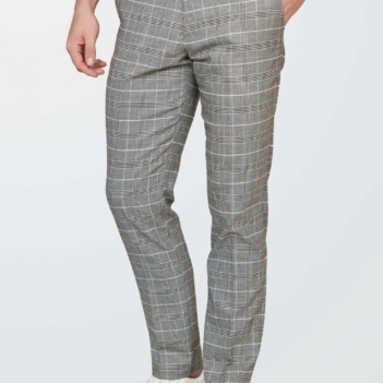Marc Darcy Ross Grey Check Trousers