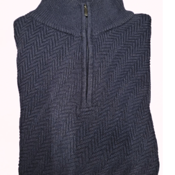 Kings Road Navy Half Zip Jumper