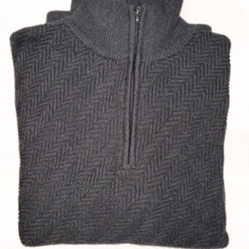 Kings Road Grey Half Zip Jumper